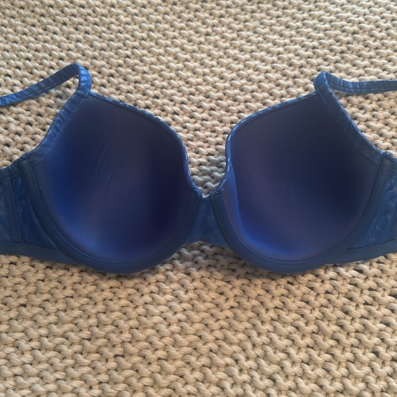 Cacique 40DD electric blue, zebra print bra * like new - Picture 6 of 6